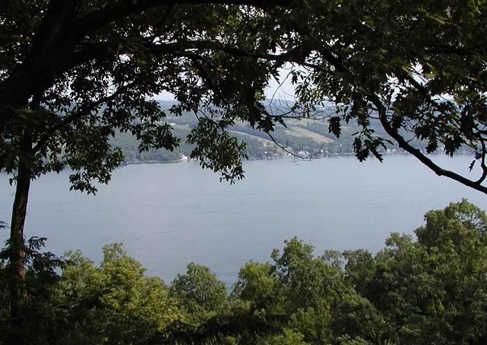 View of Keuka Lake from Garrett Chapel