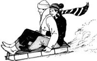 Sledding at Rice Hill
